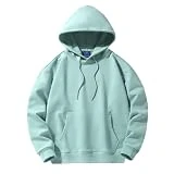 WESBR Men CollegeStudents Sweatshirt Autumn Solid Color Sweatshirts for Men Lightweight Round Neck Sweatshirt Without Hood Men Simplicity Sweatshirts for All-Match