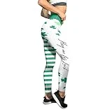 Gym für Yoga Pilates Laufen Good Green Luck Pants Damen Leggings Print Pants Paddystripes Pants Embarazo Leggings Set, verde, S