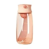 HAODAF Práctico 16.2oz / 21.4oz Botella De Agua Botella De Plástico Jarra De Agua BPA Cuerda Oculta Gratis Deportes Portátil De Acompañamiento De Color Macarrón Color Accesorios de Fitness