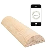 TWR  -Tronco propioceptivo madera con Medidas Oficiales (49.5 x 17 x 7.5 cm), Fabricación PROPIA en España. Ejercitador Suelo pelvico-Wood roller-Tronco propiocepción-Tronco 5p
