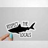 Calcomanías de peces Respeto a los peces Pegatinas Respeto a los peces Calcomanías para vasos portátiles y botellas de agua Calcomanías Ocean Decal Vaso de vino Etiqueta de botella de agua jx321
