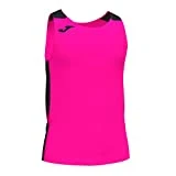 Joma Camiseta Tirantes Record II Rosa flúor Negro, M