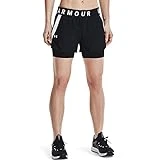 Under Armour Play Up 2-In-1 Corto, Mujer, Negro, XS