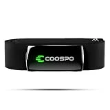 COOSPO H9Z Pulsometro Rechargeable, Bluetooth 5.0 Ant+ frecuencia cardíaca HRM Fitness Tracker IP67 Impermeable, Heart Rate Monitor Compatible con Wahoo Zwift Strava Elite HRV