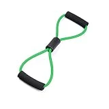 INGVY Tirador de pecho BraceTop Yoga Gimnasio Fitness Resistencia 8 palabras Expansor de pecho Cuerda Entrenamiento Muscular Bandas elásticas de goma para Ejercicio Deportivo (Color: Verde)