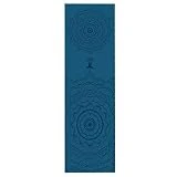jiji Esterilla de yoga para pilates, toalla de yoga impresa, portátil, de doble capa, antideslizante, protección para yoga, almohadilla de ejercicio con posit, manta de toalla de secado rápido