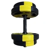 BSFIT Kit 7 kg en discos Mancuerna Ajustables y Barra de Pesa para Casa o Gimnasio con Cerraduras de Estrella. Alcanza tu Potencial con Nuestras Pesas y mancuernas