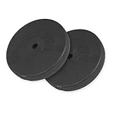 GORILLA SPORTS - Juego de discos de pesas vinilo 30 Kg - 2x15 Kg Díametro 30/31 mm