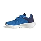adidas Tensaur Run Shoes CF, Zapatillas, Blue Rush/Core White/Dark Blue Strap, 35 EU
