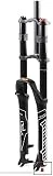 splumzer [EU Stock Horquilla de Suspensión de Bicicleta 26/27.5/29'para Bicicleta de Montaña DH Air Doble Hombro Downhill Rappel Amortiguador Tubo Recto Ultraligero (Negro, 27.5 Pulgadas)