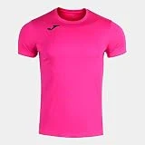 Joma Record II - Camiseta de Running, Hombre, Rosa (Rosa Fluor), S