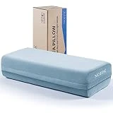 NOFFA Cojín de Yoga Bolster para yin yoga, pilates, almohada de apoyo de meditación, cuñas rectangulares de espuma de yoga cojin con funda lavable