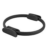 ROLTIN Pilates Circle Yoga Ring Mujeres Equipo de Gimnasio en casa Entrenamiento Deportes Rueda mágica de Yoga para tonificar Muslos Abs Piernas Accesorios de Fitness (Negro)