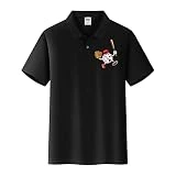 CANDE Henley Shirt Herren Herrenhemden Herren Baseball Cool Wicking Performance Shirts Frühling Sommer Herren Sportshirts T Shirt Polyester, Negro , L