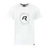 Rogelli Graphic T-Shirt Camiseta Deportiva - Manga Corta Hombres, Blanco, Talla 3XL