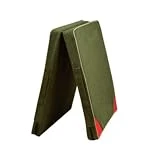 Esterillas de yoga: esteras de esponja plegables con asa, portátiles para educación física, entrenamiento y uso estudiantil - Diseño de tela Oxford de 12 cm de grosor 60x120x5cm