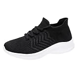 Zapatillas informales para mujer, minimalistas, transpirables, para mujer, para caminar, entrenar, al aire libre, malla, zapatillas para mujer, color gris, 02 negro., 38 EU
