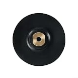 Almohadilla de goma para amoladora angular, tipo trasero de gancho y bucle, adecuada para discos abrasivos secos y de agua, papel de lija con respaldo M10 M14, 1 unidad (4 pulgadas M10)