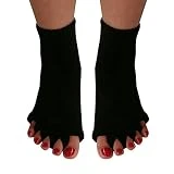 ALMAK Calcetines de Agarre Dedos para Mujer Calcetines de Equilibrio y Estabilidad añadidos para Amantes del Yoga Mujeres Hombres