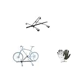 Compatible con Citroen C4 Grand Picasso Porta Bicicletas para Techo DE Coche Porta Bicicletas para PORTABICICLETAS Carga MÁXIMA 15KG Porta Bicicletas para BACA DE Techo Acero
