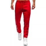 Mymyguoe Pantalones de chándal para hombre, pantalones de chándal para el tiempo libre, holgados, informales, ropa deportiva con bolsillo, pantalones largos, ajustados, pantalones chinos, con cintas,