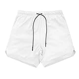 Pantalones Cortos Deportivos para Hombre, Fitness, Secado rápido, Malla, Estiramiento, Moda, cómodo, cordón, Playa, Pantalones de Cinco Puntos, Verano 3XL