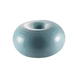Srliya Pelota de Yoga con Forma de Donut de Estabilidad para Ejercicio, Entrenamiento Central, Pilates de Equilibrio con Bomba Inflable Gris (Gris)
