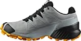 Salomon Speedcross Gore-Tex Zapatillas Impermeables de Trail Running para Hombre, Protección climática, Agarre agresivo, Ajuste preciso, Monument/Black/Saffron, 42 2/3 EU