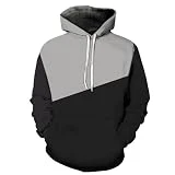WESBR Men Hoodie Personalised Mens Autumn Colour Matching Streetwear Hoodie Sport Drawstring Cool Hoodies Mens Youth Hoodies for Daily Wear