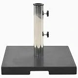 vidaXL Base Sombrilla de Granito Cuadrada Negro 20 kg Estructura Parasol Patio