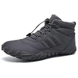 IceUnicorn Zapatos descalzos para hombre y mujer, zapatos de trail running, zapatillas de fitness, zapatillas de punto, minimalistas, puntera ancha.., gris, 39 EU