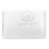 Aitsse- Almohada viscoelástica con núcleo 100% Viscoelástico, Funda de Aloe Vera Desenfundadle, Ergonómica, Anti bacterias, Termorregulable y Libera la presión Cervical. (Visco Viaje)