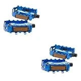 Yardwe 2 Pares Pedal De Plataforma Pedales De Bicicleta BMX Brillantes Tacos De Bicicleta Pedales De Bicicleta De Metal Bicicleta para Adultos Llevando Bicicleta De Montaña
