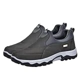Zapatillas Trail Running Hombre Ligero Antideslizantes Calzado Deporte Zapatos Casuales Antideslizantes de Parte Baja Zapatos ortopédicos Transpirables para Hombre,Gris,39/245mm