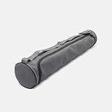 QOTSTEOS Bolsa para esterilla de yoga, mochila para esterilla de yoga de tela Oxford impermeable y ligera, bolsa de deporte con correa ajustable, para hombres y mujeres (gris)