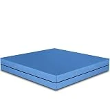 Ventadecolchones – Colchoneta para Rocódromos y Gimnasios con aireadores. Quitamiedos para escalada - Medida: 100 x 200 x 25 cm. Espuma Extrafirme de 25 kg/m3 + Funda PVC 650 g/m2 Azul