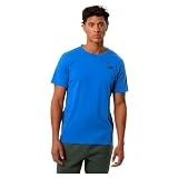 New Balance Camiseta Heathertech para hombre, Azul-Marino, Small