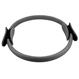 Anillo de Pilates de 4 Colores, Anillo de Cuerpo de Círculo de Fitness Portátil, Equipo de Anillo de Yoga de Doble Agarre para Pilates, Yoga, Entrenamiento de Fitness (Negro)