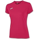 Joma Combi Woman M/C Camiseta Deportiva para Mujer de Manga Corta y Cuello Redondo, Rosa (Pink Fucsia), L