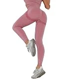 Merlvida Cintura Alta Leggins Deportivos Mujer Push Up Elástico Leggings Mujer Sin Costuras Mallas Deporte Mujer Slim Mayas Deportivas Control de Barriga Ropa Deportiva Pantalones Mujer Yoga Fitness