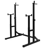 ALLINLIFE Soporte Sentadillas,Rack Musculación Ajustable,Soporte Barra Pesas Multifuncional,Estante de Barra con Pesas Soporte de Levantamiento,Rejilla para Sentadillas para Gimnasio Casa Máx 250KG