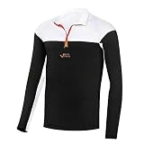 Black Crevice Persiana de esquí para hombre con cremallera, camiseta funcional de manga larga para hombre, tallas I manga larga flexible y transpirable para hombre