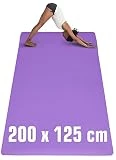 EYEPOWER 200x116 Esterilla Fitness Grande - 6mm Esterilla Yoga XXL Antideslizante - Alfombra para Ejercicios Colchoneta Gimnasia Tapete Fitness Tatami Gimnasio Gym Mat para Pilates Suelo Deportivo XL