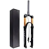 HAicom Horquilla Delantera con suspensión para Bicicleta, 26 Pulgadas, 27,5 Pulgadas, aleación de Aluminio, 1-1/8 Pulgadas, Amortiguador de Bicicleta Ultraligero 29er con Ajuste de Rebote Trel 120 mm
