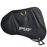 IPSXP Funda Bicicleta Exterior,Tejido Oxford 210D Resistente Funda Bicicleta(Negro-82 x 44 x 30 in),Protección Contra el Agua,la Nieve,el Polvo y los Rayos UV,Apto Para Todo Tipo de Bicicletas