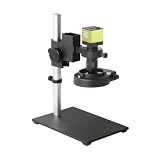 Lente de cámara de microscopio Industrial Digital Cámara microscópica Industrial 4K UHD 1080P HDMI, función de medición, Zoom 100X 130X, Lente de Montaje C for inspección Industrial (Color : 3/8', S