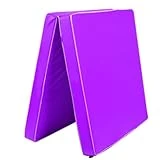 Esterillas de yoga plegables con asa portátil: esteras de esponja gruesas de 10 cm para práctica, educación física y formación de estudiantes, acabado en tela Oxford 60 x 120 x 5 cm