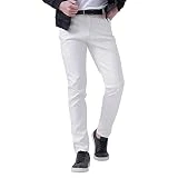 BIISDOST Pantalones de piel para hombre, color negro, largos, punk, góticos, pantalones ajustados, para motocicleta, disfraz ajustado, cosplay, pantalones rectos, ropa de calle, pantalones cargo para