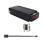 TGHY Estante Trasero de 36V, 48V y 52V, batería de Bicicleta eléctrica, batería de Bicicleta de montaña, portaequipajes, batería de Litio, Kit de Bicicleta de montaña,36v20ah