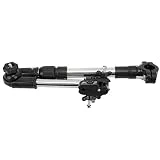 Soporte de Paraguas para Bicicleta Eléctrica, Tamaño Compacto Soporte de Paraguas Multifuncional para Bicicleta Tubo de Engrosamiento 360 ° Ajustable para Exteriores para Sillas(telescopico negro)